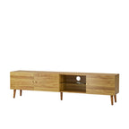 70" Mid-Century TV Media Console with 3-Door Storage