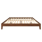 King Platform Bed in Solid Pine with 28-Slat Support System